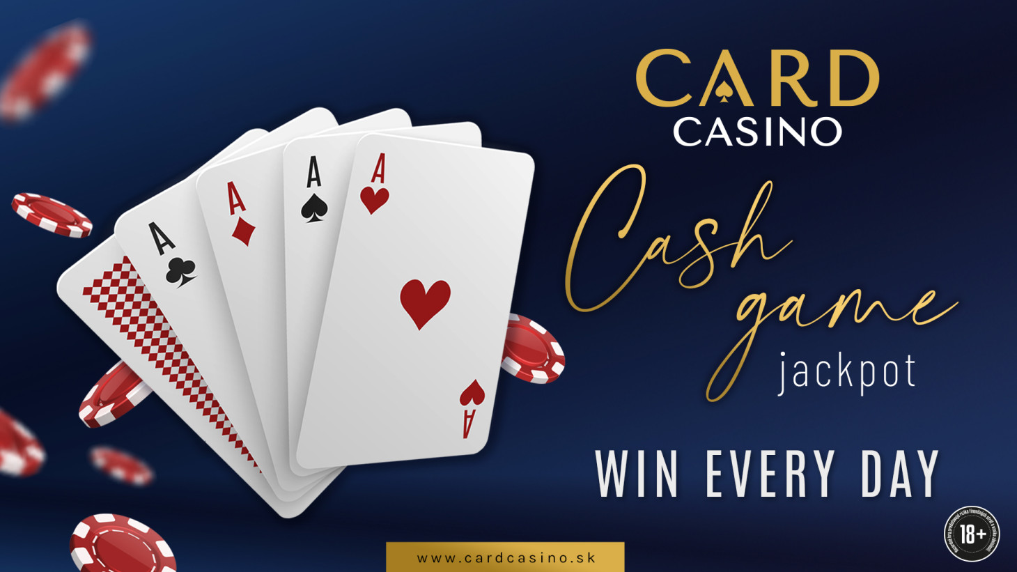 Come to play Cash game to Card Casino, where generous jackpots await you