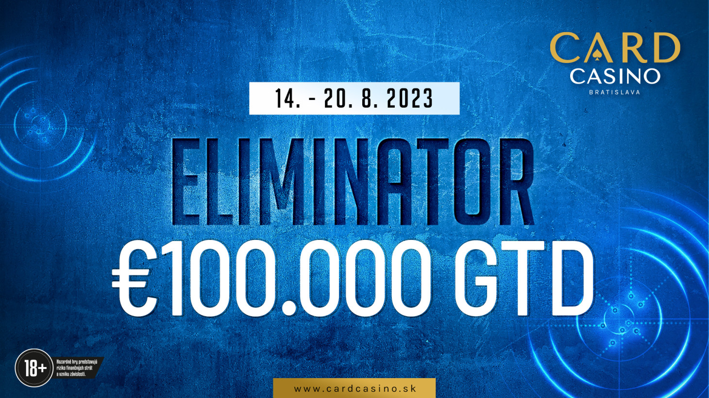 Der August steht ganz im Zeichen von K.O. Ein attraktiver 100.000 € ELIMINATOR erwartet die Spieler
