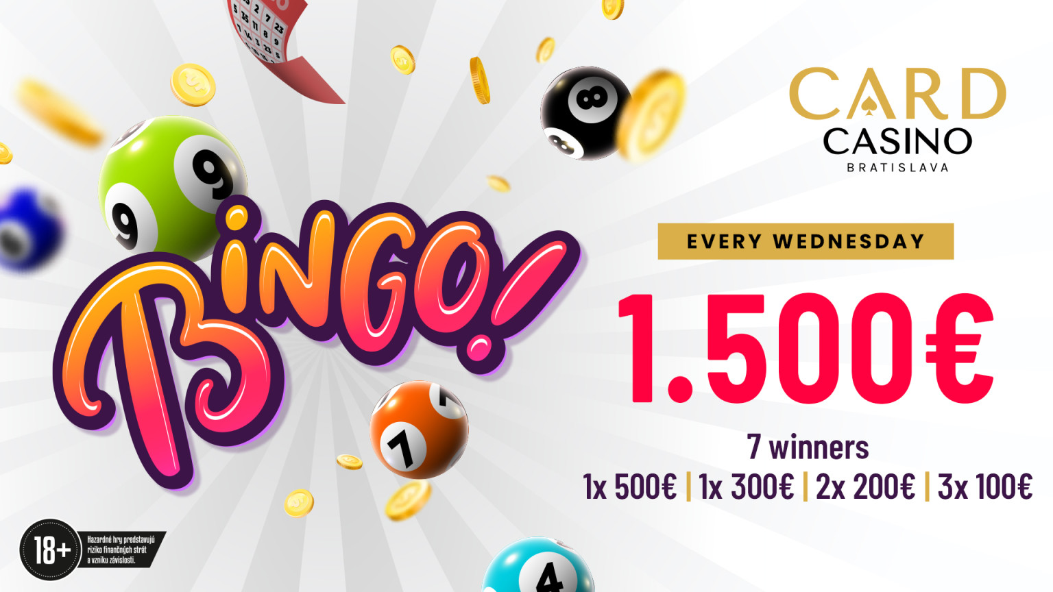 The popular BINGO is back! Have fun and win in your Card
