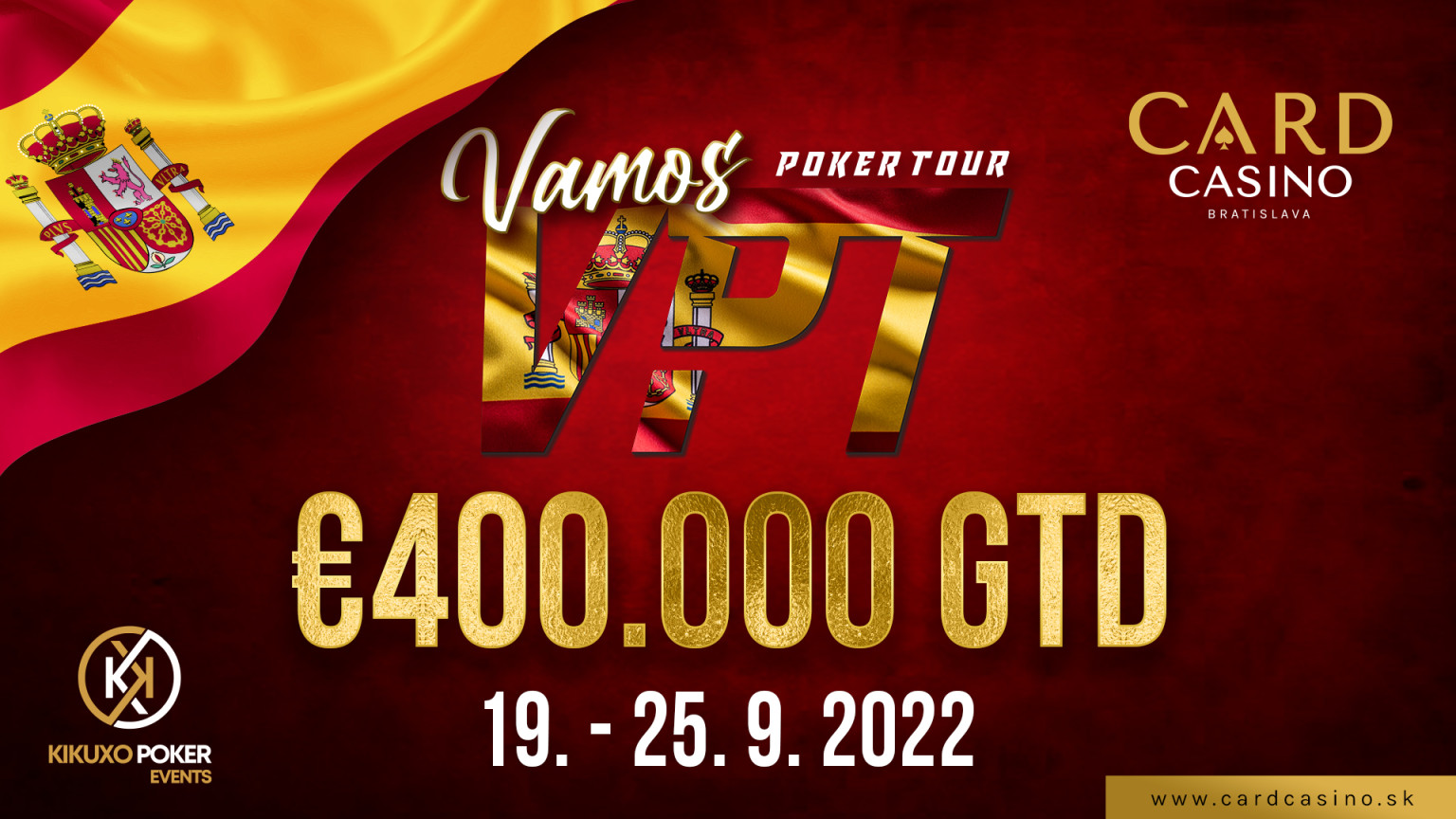 Vamos na poker! Do Bratislavy mieri VPT s 400.000€ GTD