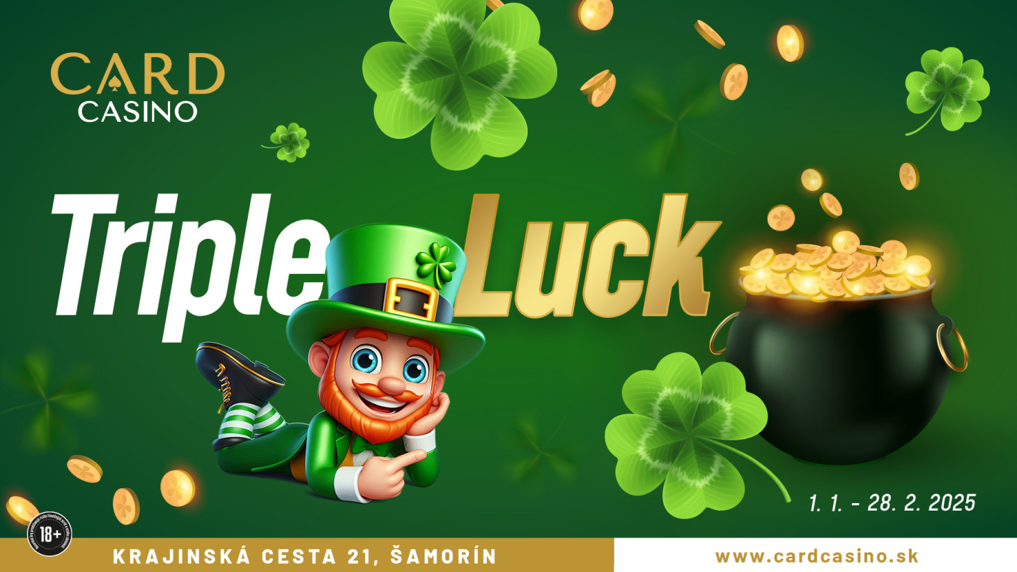 Win three times with Card Casino thanks to the TRIPLE LUCK promotion