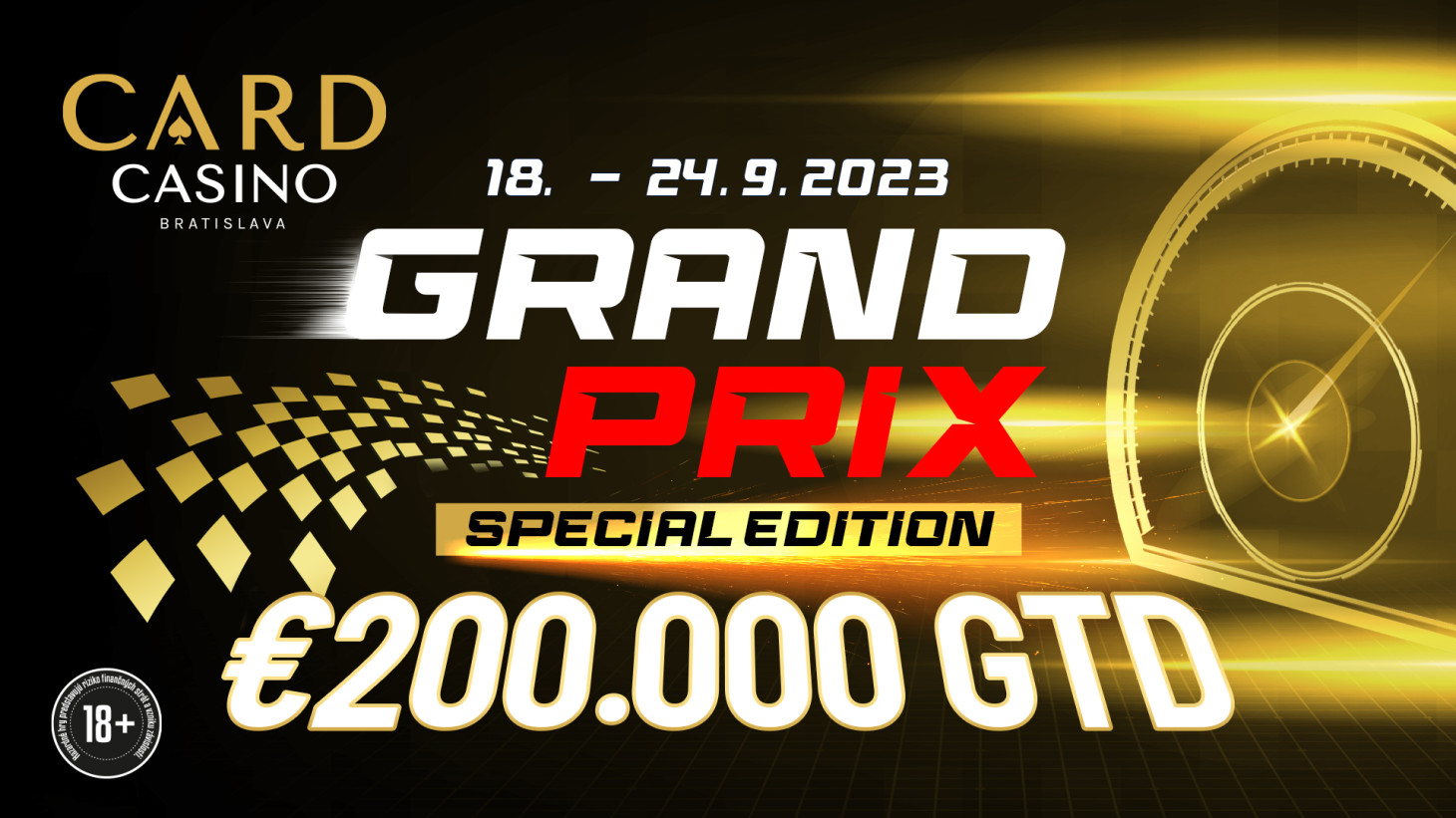 Grand Prix zum zweiten Mal! Machen Sie sich bereit für die Special Edition mit €200.000 GTD