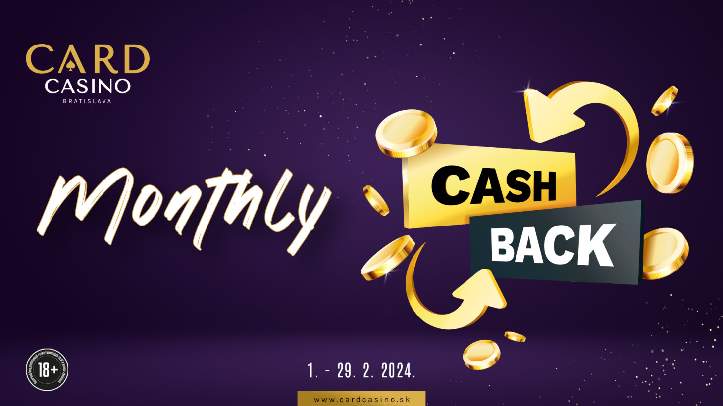 Play Cash Game in CARD with Cashback of the Month.
