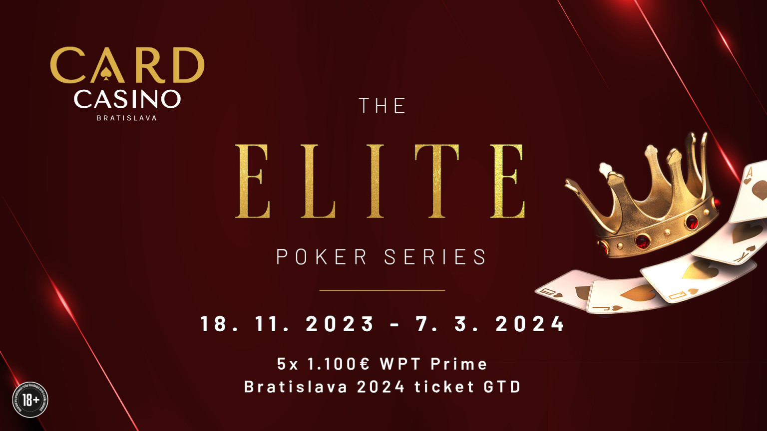 New ELITE Series for 5 WPT entries starts mid-November!