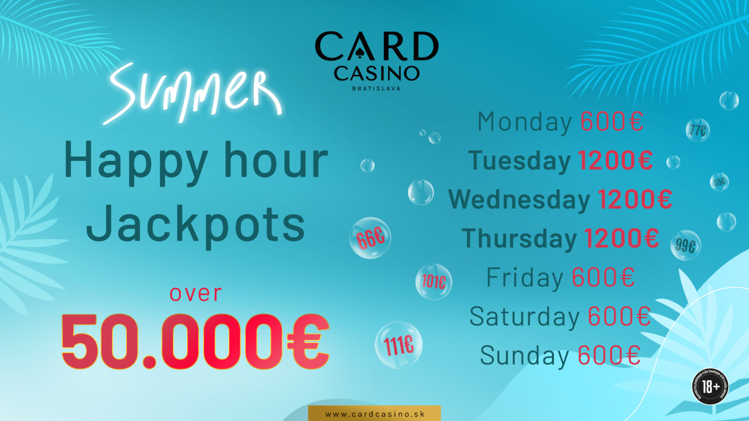 We're giving away over €50,000 in HH Jackpots!