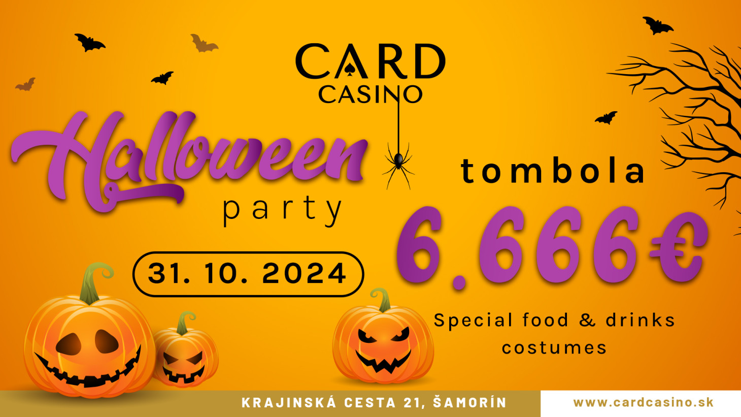 Get ready for a Halloween party with a 6.666€ raffle