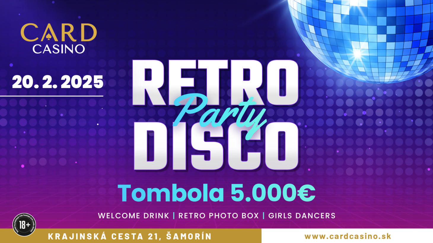 Príďte sa zabaviť na Retro Disco Párty s tombolou o 5.000€!