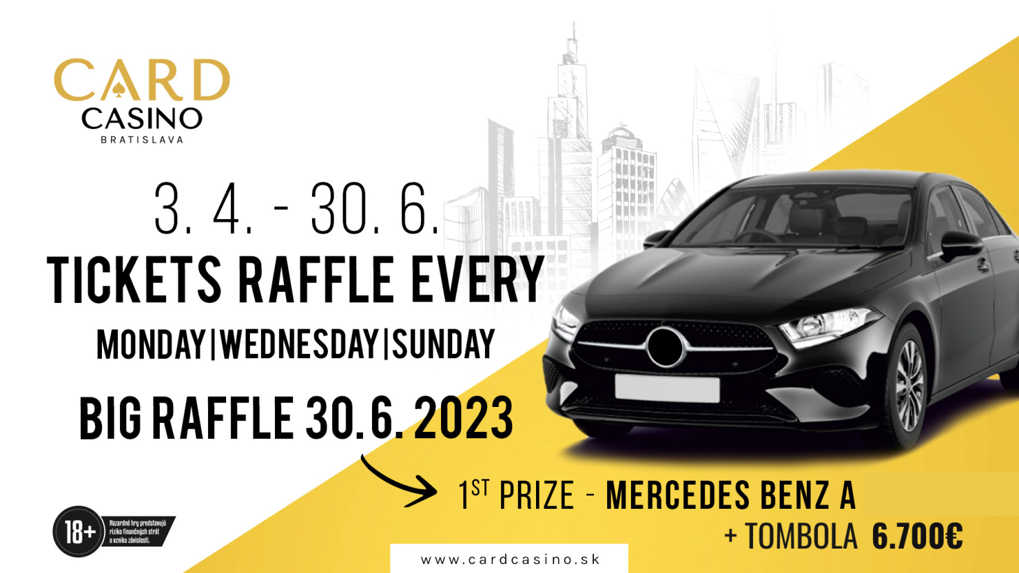 Win a brand new Mercedes in your Carde! How to do it?