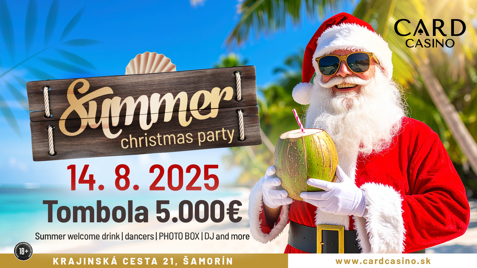 Das Party-Highlight des Jahres steht bevor. Mach dich bereit für die Summer Christmas Party