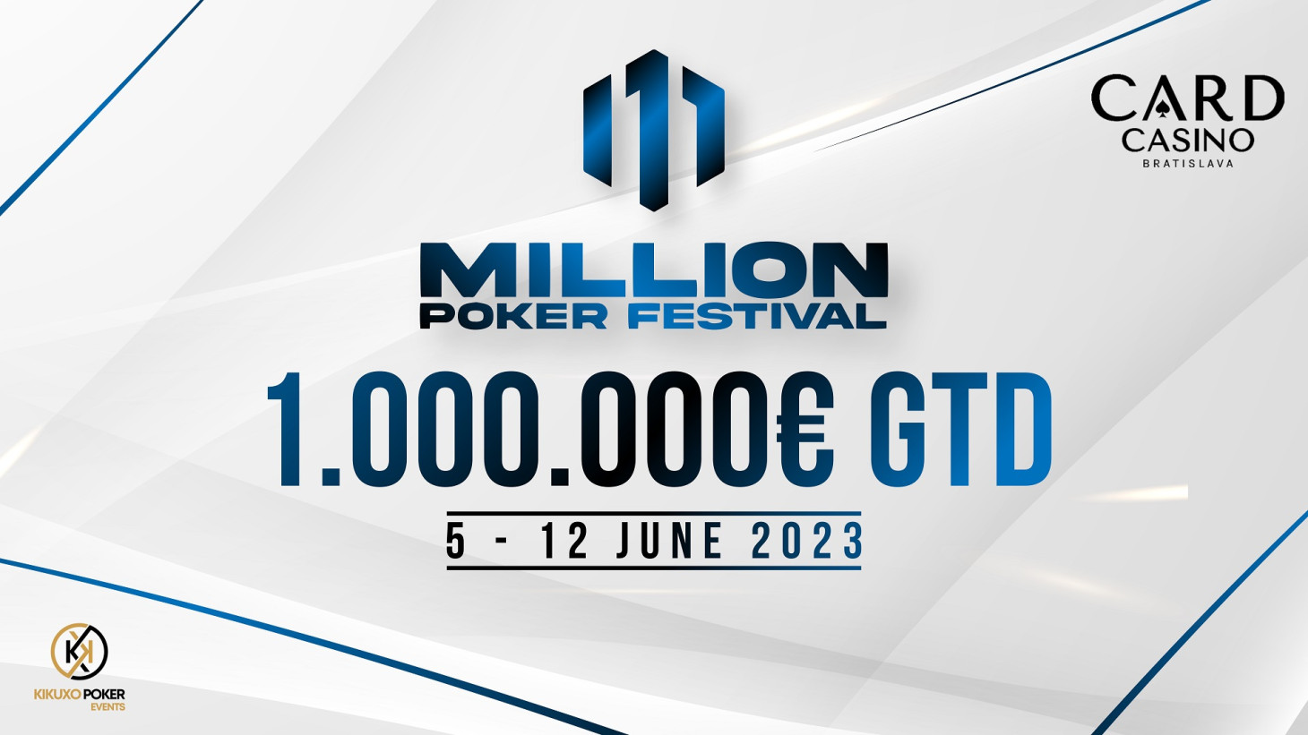 A super serving of poker. Both the €500,000 Main Event and the €100k Singles are being played at Cardo!