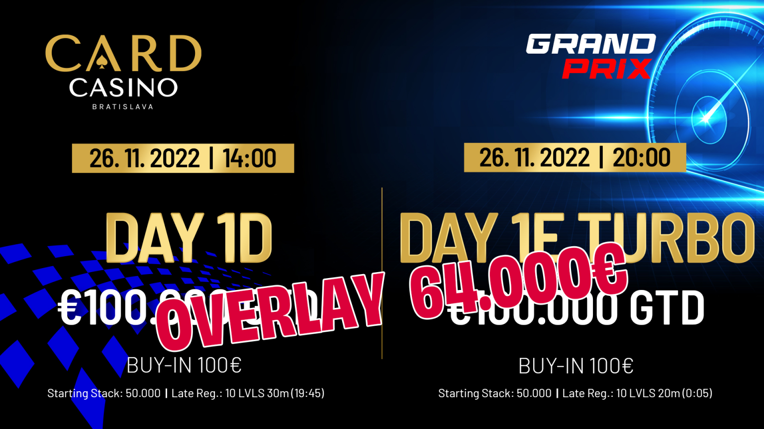 Die Woche des GRAND PRIX €100.000 GTD ist hier.