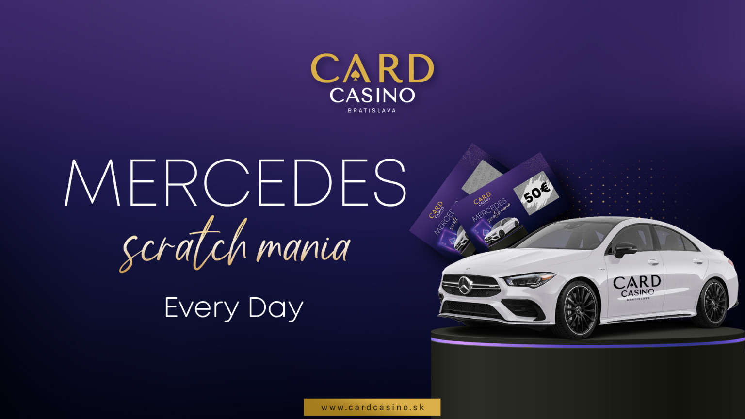 Im Card Casino gibt es einen Luxus-Mercedes zu gewinnen!