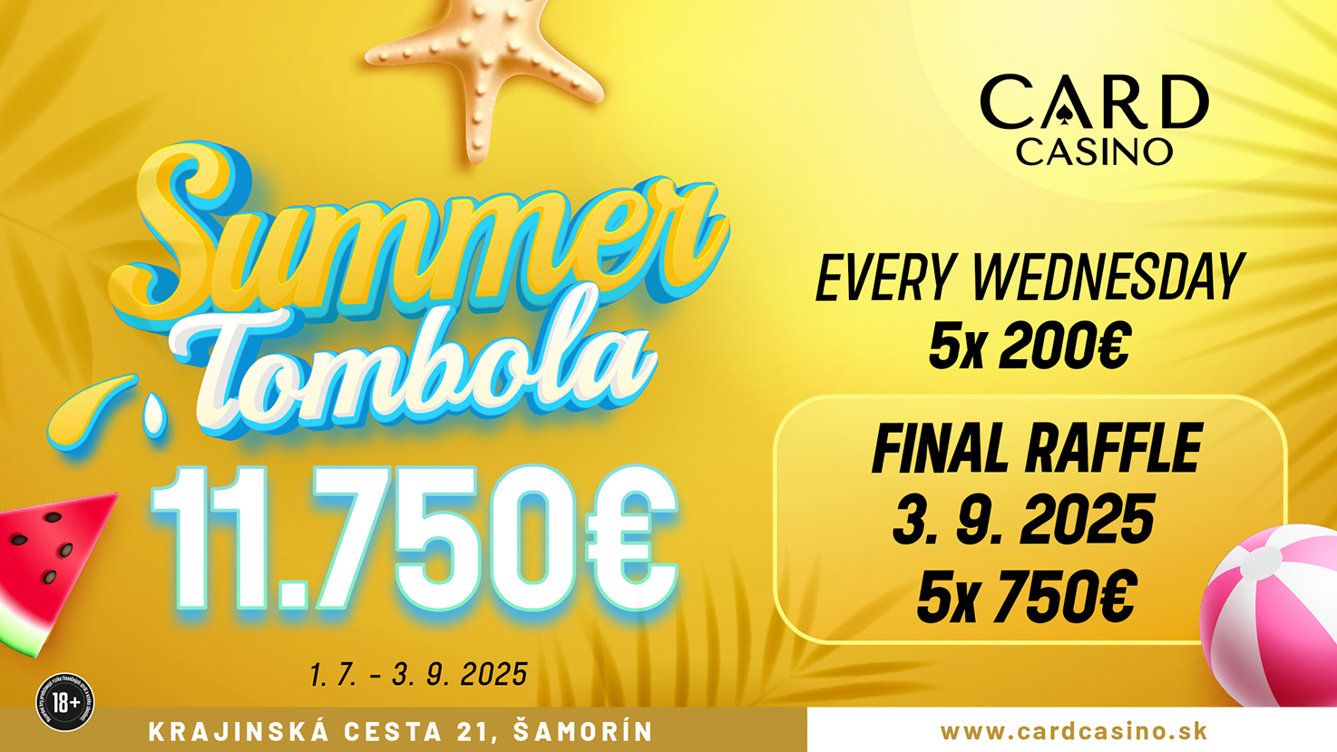 Užívajte si leto s bohatou Summer Tombolou
