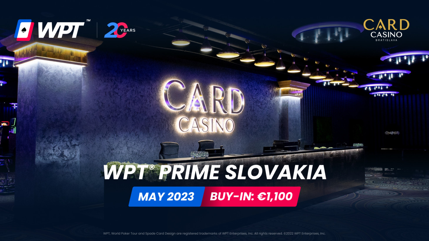 The Bratislava WPT schedule is known. World tournaments await the players