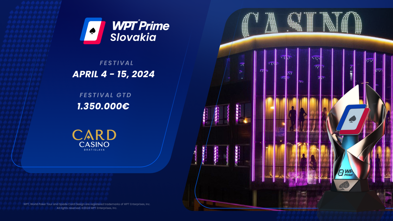 The WPT in Carde is coming up. Check out the World Festival schedule
